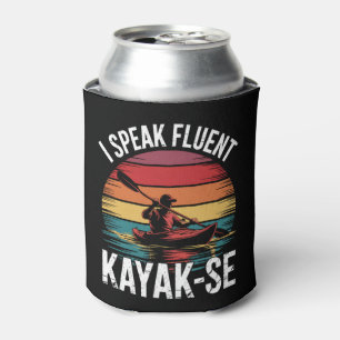 Porta-lata Eu Falo Fluente Kayak-Ese Caiaque Caiaque Vintage
