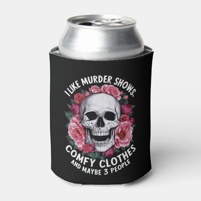 Porta-lata Eu Gosto de Programas de Assassinato Roupas Confor (Can Front)
