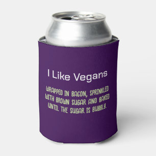 Porta-lata Eu Gosto De Vegans Engraçado Putdown