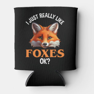 Porta-lata Eu Gosto Muito De Raposas, Ok?