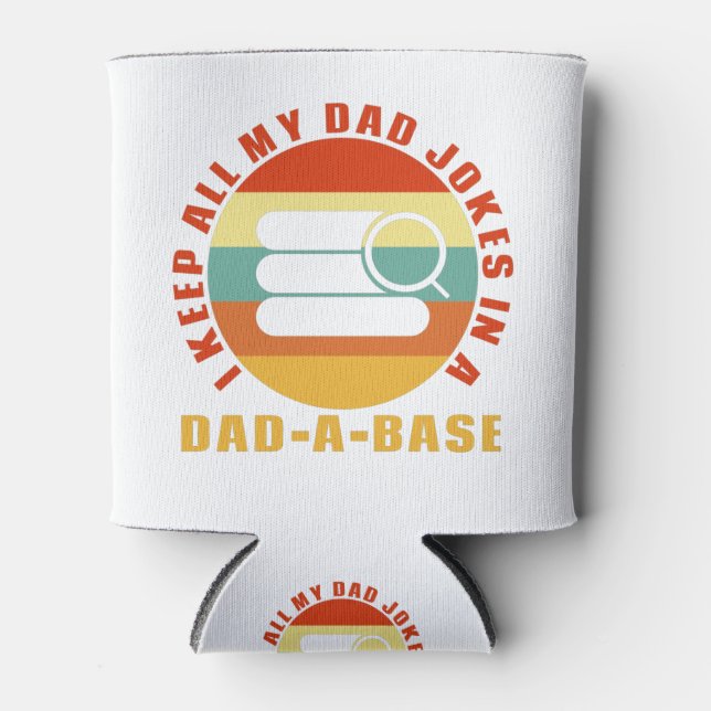 Porta-lata Eu Guardo Todas As Minhas Piadas De Pai Em Uma Vin (Frente)