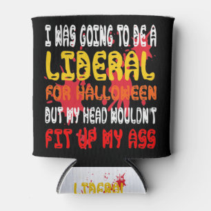 Porta-lata Eu ia ser um Liberal para o Dia das Bruxas