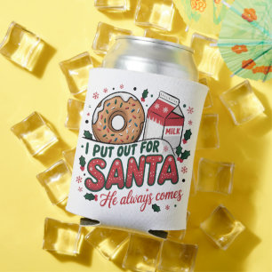 Porta-lata Eu Saí para o Papai Noel Festa de Natal Engraçada