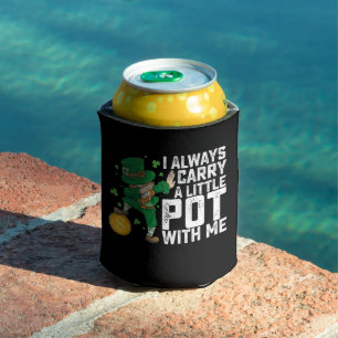 Porta-lata Eu Sempre Levo Um Pequeno Pote Comigo St Patrick's