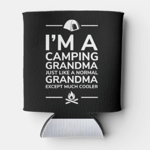 Porta-lata Eu sou uma avó de acampamento - ideia do presente