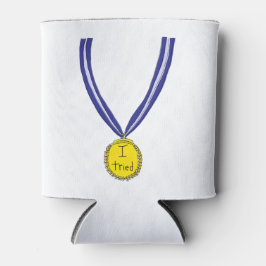 Porta-lata Eu Tentei Medalha