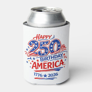 Porta-lata EUA América 250º Aniversário Patriótico