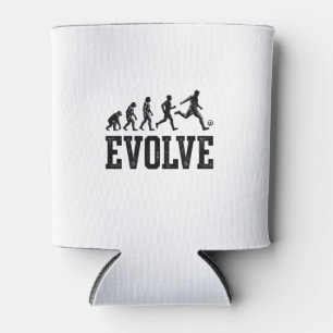 Porta-lata Evolução do Futebol Camisa Vintage Vetor Design_1