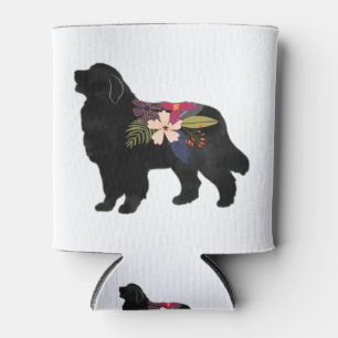 Porta-lata Excelente Pirenéus Cães Raça Boho Silhueta Floral