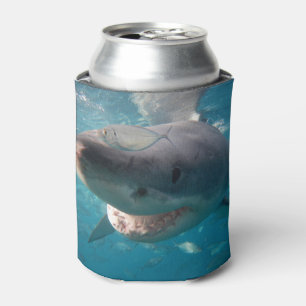 Porta-lata Excelente White Shark Close-up Underwater Cooler