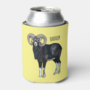 Porta-lata Exemplo de desenho animado de ovelhas Mouflon