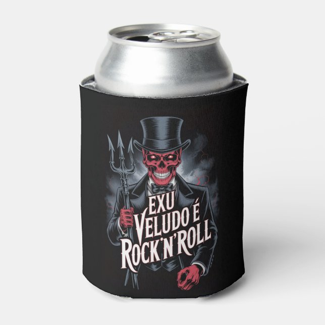 Porta-lata Exu Veludo é Rock'N'Roll #1 (Can Front)