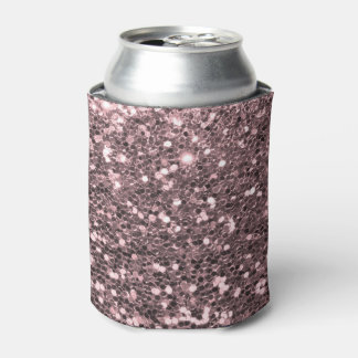 Porta-lata Faaux Glitter Sparkles de rosa Dourado