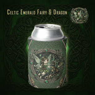 Porta-lata Fada Esmeralda Celta & Dragão – Fantasia Encantada