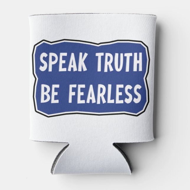 Porta-lata Fale Que A Verdade Não Tem Medo (Frente)