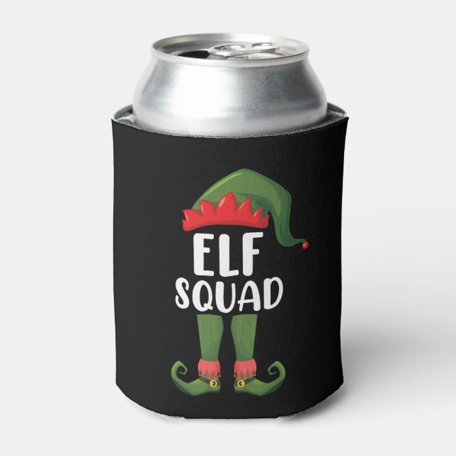 Porta-lata Família Engraçada Elf Esquadrão de Natal (Can Front)