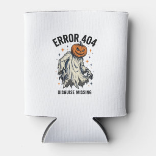 Porta-lata Fantasia de Abóbora Fantasma Erro 404 de Halloween