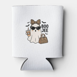 Porta-lata Fantasma Boo Jee Halloween Arco de Leopardo Design