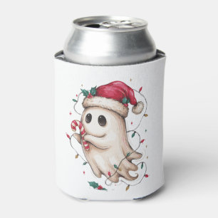 Porta-lata Fantasma de Natal Chapéu do Papai Noel Cane de Açú