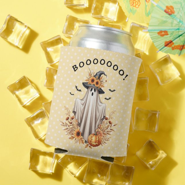 Porta-lata Fantasma de Queda do Halloween com Pumpkins e Gira (Verão in situ)