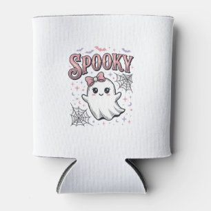 Porta-lata Fantasma Fofo Assustador Camisa Vintage de Hallowe