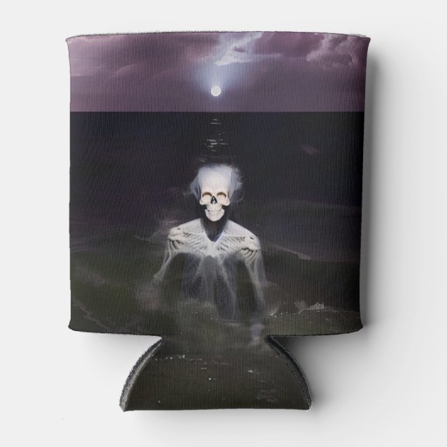 Porta-lata Fantasma no Mar - Pintura a Petróleo (Frente)