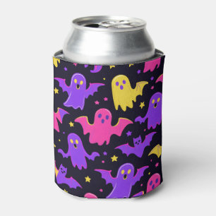 Porta-lata Fantasminhas e Morcegos Halloween