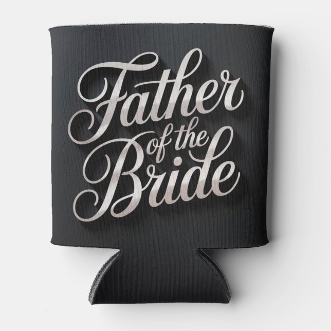 Porta-lata Father Of The Bride Script Can Cooler (Frente)