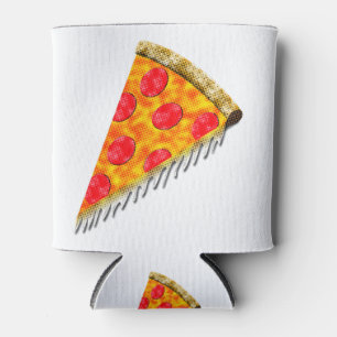 Porta-lata Fatia de pizza de anúncio de vinheta