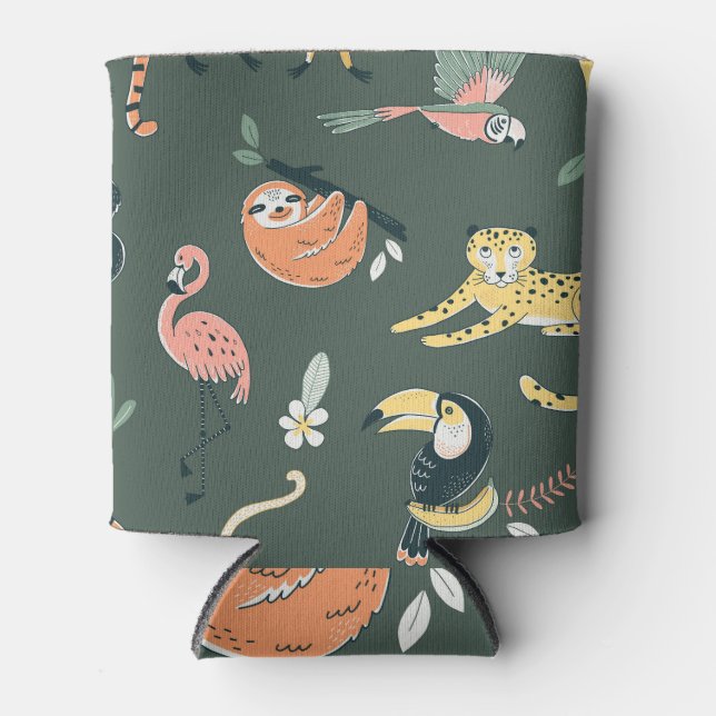 Porta-lata Fauna Selva Vintage Flora (Frente)