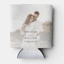 Porta-lata Favor de Casamento de Foto Elegante