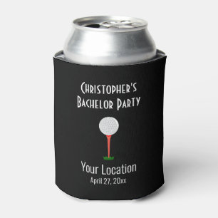 Porta-lata Favor de casamento Festa de Solteiro Bola de Golfe