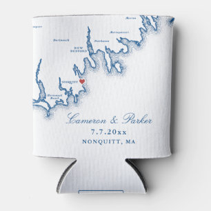 Porta-lata Favor de Casamento Mapa Nonquitt