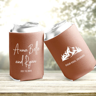 Porta-lata Favor de casamento personalizado para montanha