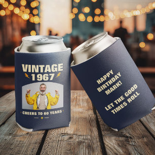 Porta-lata Favor de festa de aniversário de ano personalizado