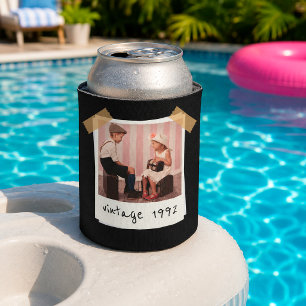 Porta-lata Favor de festa de aniversário vintage personalizad