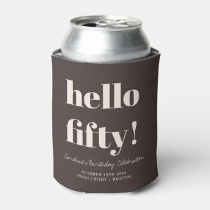 Porta-lata Favor de festa personalizado para 50º aniversário
