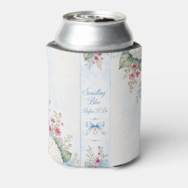 Porta-lata favor de vela para chá de noiva algo azul