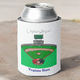 Porta-lata Favor Personalizado do Nome da Equipe de Campo Coo