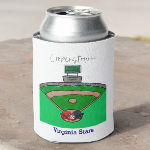 Porta-lata Favor Personalizado do Nome da Equipe de Campo Coo