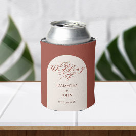 Porta-lata Favores do Casamento da Calliografia Vermelha Mode