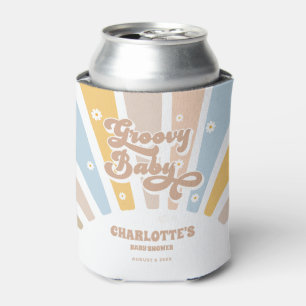 Porta-lata Favoritos do Chá de fraldas de Fotos do Groovy Pin