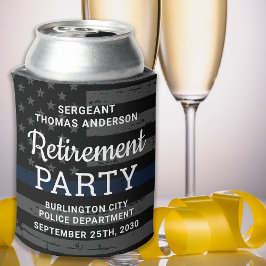 Porta-lata Favoritos para festas de aposentadoria de polícia