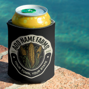 Porta-lata Fazenda Agrícola de Milho Doce Personalizada NOME