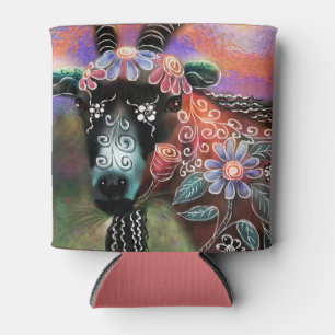 Porta-lata Fazenda De Capim Floral Para Animais