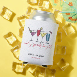 Porta-lata Fazer Spira Feriado Brilhante Festa Cocktail
