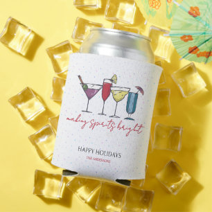 Porta-lata Fazer Spira Feriado Brilhante Festa Cocktail