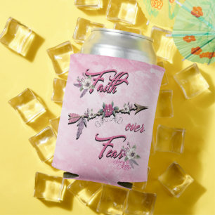 Porta-lata Fé sobre o medo pode resfriar