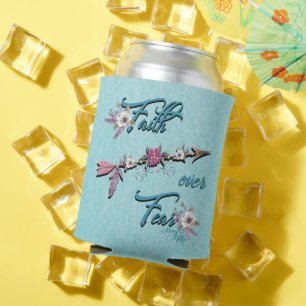 Porta-lata Fé sobre o medo pode resfriar