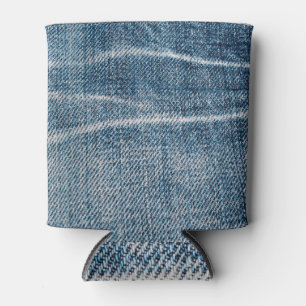 Porta-lata Fechamento de Denim Cloth.